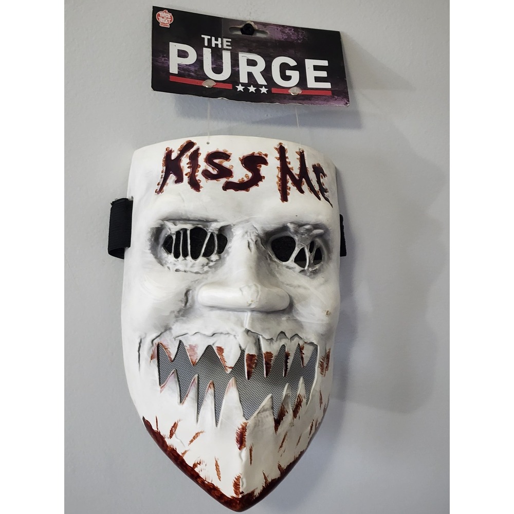 The Purge Election Year Kiss Me Mask Trick or Treat Studios Horror Cosplay White